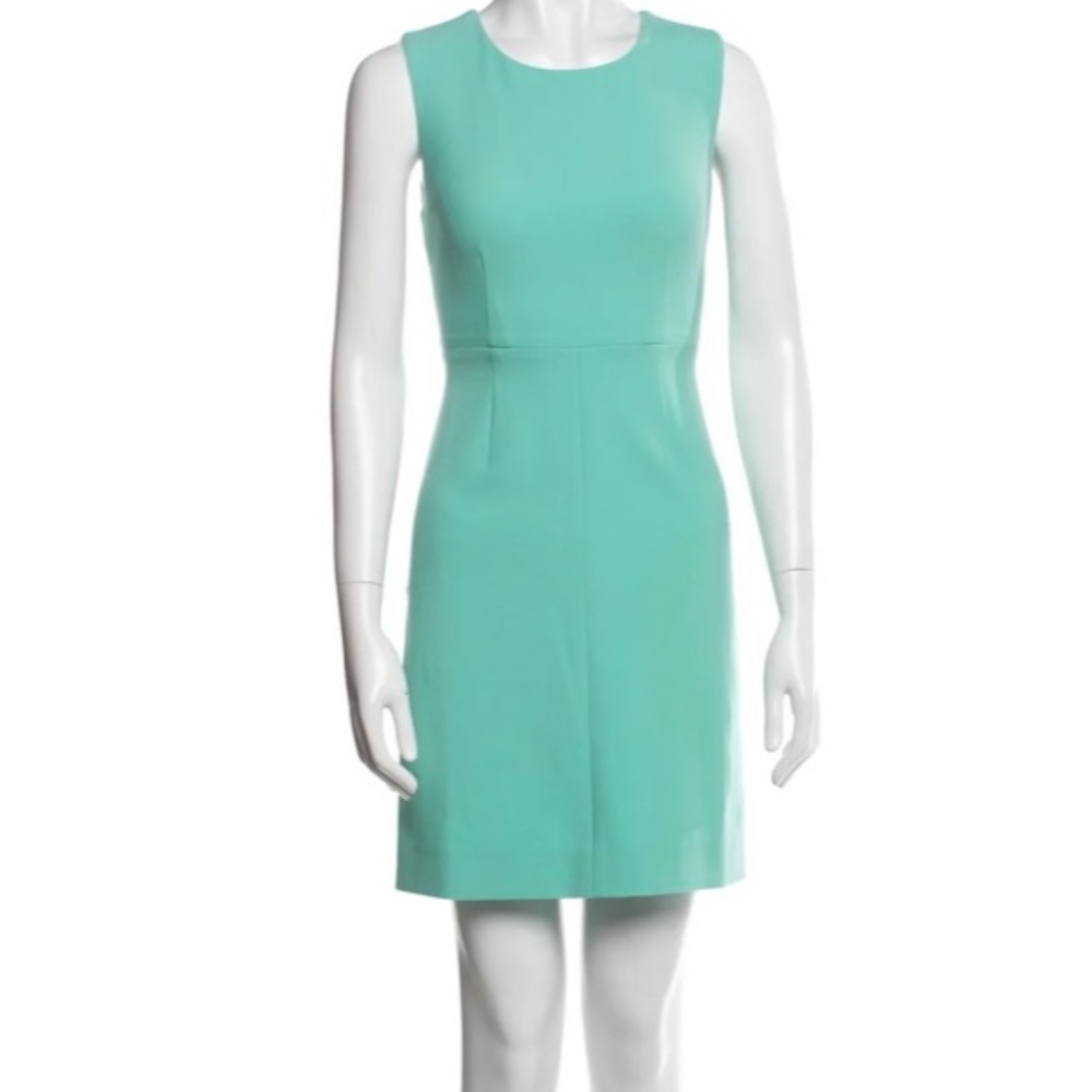 Diane von Furstenberg Crew Neck Dress in Aqua